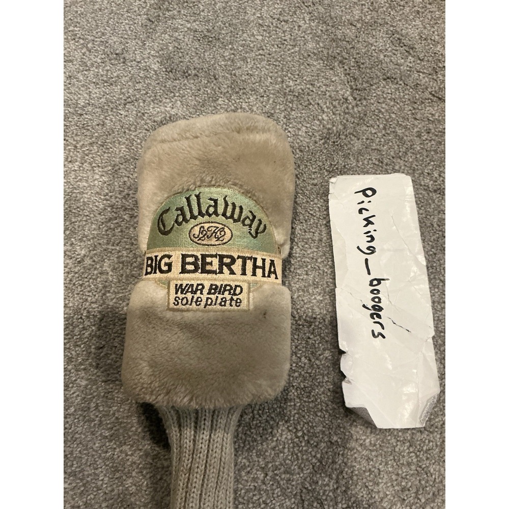 Callaway Golf BIG BERTHA War Bird Sole Plate #3 Wood Head Cover.